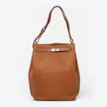 Hermes Unisex Togo So Kelly 22 Palladium Hardware-Brown