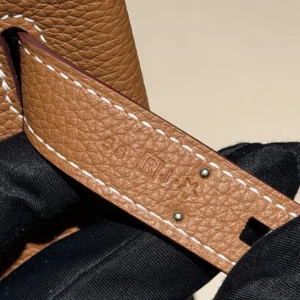 Hermes Unisex Togo So Kelly 22 Palladium Hardware-Brown