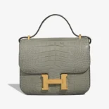Hermes Women Constance 18 Matte Alligator Gris Cement-Grey