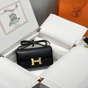 Hermes Women Constance Elan Epsom Gold-Black