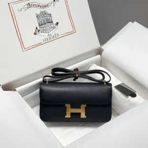 Hermes Women Constance Elan Epsom Gold-Black