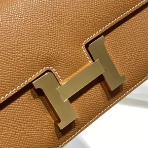 Hermes Women Constance Elan Epsom Gold-Brown