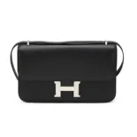 Hermes Women Constance Elan Epsom Silver-Black