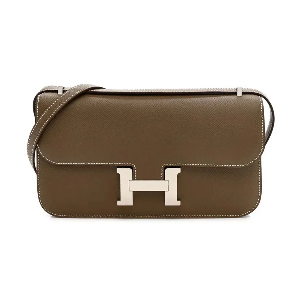 Hermes Women Hermes Women Constance Elan Epsom Gold-Gray