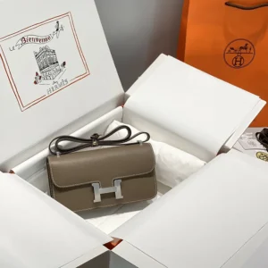 Hermes Women Hermes Women Constance Elan Epsom Gold-Gray