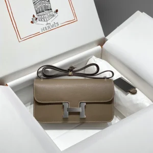 Hermes Women Hermes Women Constance Elan Epsom Gold-Gray