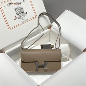 Hermes Women Hermes Women Constance Elan Epsom Gold-Gray