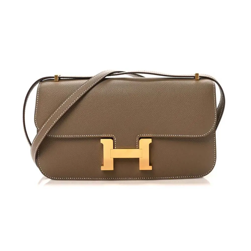 Hermes Women Hermes Women Constance Elan Epsom Gold-Gray