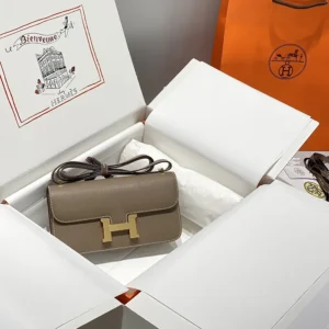 Hermes Women Hermes Women Constance Elan Epsom Gold-Gray