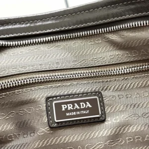 Prada Unisex Bonnie Leather Tote Bag-Clay 2VG1282CYR
