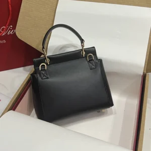 Roger Vivier Women Viv' Cabas Bag in Leather-Black RBWAMAA0150D8CB999