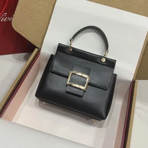 Roger Vivier Women Viv' Cabas Bag in Leather-Black RBWAMAA0150D8CB999