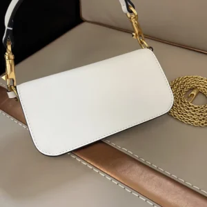 Valentino Women Garavani Locò Small Shoulder Bag In Calfskin With Jewel Logo