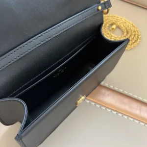 Valentino Women Garavani Locò Small Shoulder Bag In Calfskin With Jewel Logo-Black