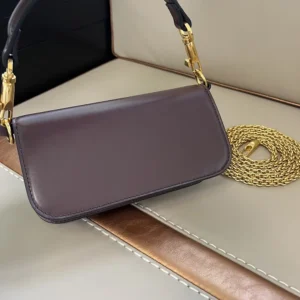 Valentino Women Garavani Locò Small Shoulder Bag In Calfskin With Jewel Logo-Maroon