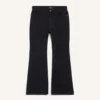 Balenciaga Women Flared Pants in Black Soft Hand Italian Denim-Black 790405TQ 12 Balenciaga Men Flared Pants in Black Soft Hand Italian Denim-Black 790405TQ