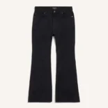 Balenciaga Men Flared Pants in Black Soft Hand Italian Denim-Black 790405TQ