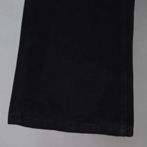 Balenciaga Men Flared Pants in Black Soft Hand Italian Denim-Black 790405TQ