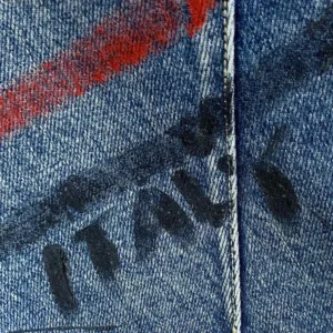 Balenciaga Men Folded Shorts in Dirty Vintage Blue