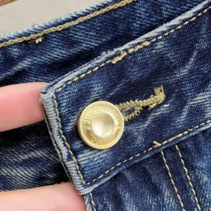 Balenciaga Men Folded Shorts in Dirty Vintage Blue