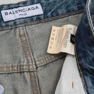 Balenciaga Men Regular Fit Jeans in Dirty Vintage Blue 872170TU