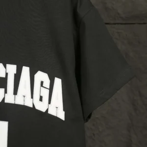 Balenciaga Women Basketball Series - Oversized T-Shirt In Washed Black Vintage Jersey