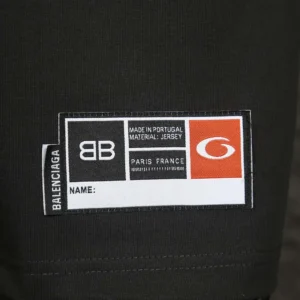Balenciaga Women Basketball Series - Oversized T-Shirt In Washed Black Vintage Jersey