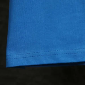 Balenciaga Women Basketball Series - Oversized T-Shirt In Washed Blue Vintage Jersey