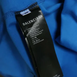 Balenciaga Women Basketball Series - Oversized T-Shirt In Washed Blue Vintage Jersey