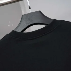 Balenciaga Women Paris Thunderstorm Oversized T-Shirt in Black Dry Jersey