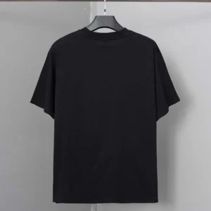 Balenciaga Women Sacré Coeur Oversized T-Shirt in Black Dry Jersey 850345TU