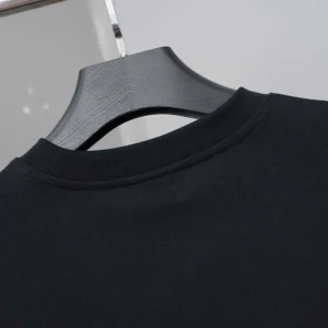 Balenciaga Women Sacré Coeur Oversized T-Shirt in Black Dry Jersey 850345TU