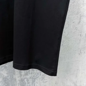 Balenciaga Women The Door Oversized T-Shirt in Black Dry Jersey 850345TU