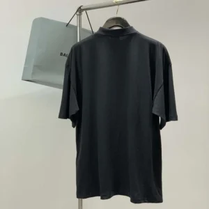 Balenciaga Women Vintage Surfer Oversized T-Shirt in White Dry Jersey