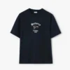 Burberry Men Check Flag Cotton T-shirt-Black 81303401