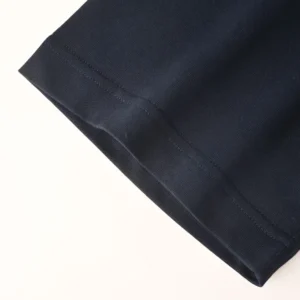 Burberry Men Check Flag Cotton T-shirt-Black 81303401