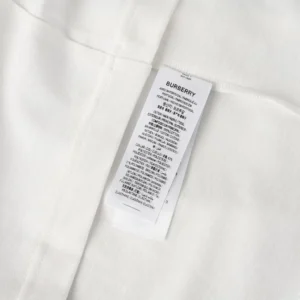Burberry Men Check Flag Cotton T-shirt-White 81281971