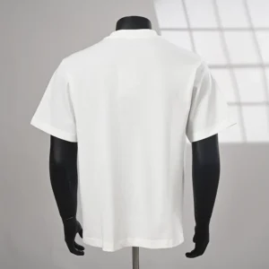 Burberry Men Check Flag Cotton T-shirt-White 81281971