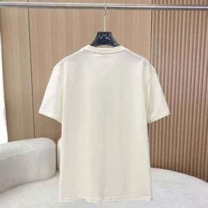 Burberry Men Check Knight Stamp Cotton T-shirt-White 81234371