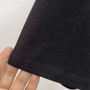 Burberry Men Check Label Cotton T-shirt-Black 81048831