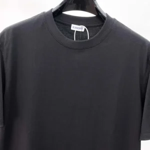 Burberry Men Check Label Cotton T-shirt-Black 81048831