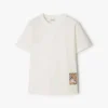 Burberry Men Check Label Cotton T-shirt-White 81048861