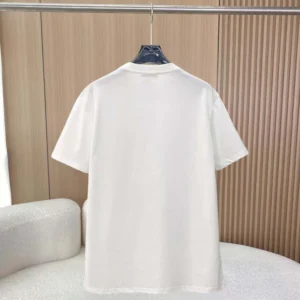 Burberry Men Check Label Cotton T-shirt-White 81048861