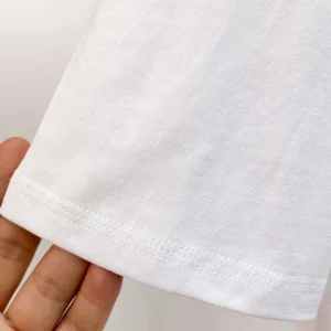 Burberry Men Check Label Cotton T-shirt-White 81048861