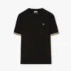 Burberry Men Check Trim Cotton T-shirt-Black 81234921