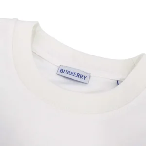 Burberry Men Knight Cotton T-shirt-White 81279501