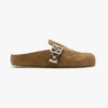 Burberry Unisex Check Denim Urchin Clogs-Jute Beige 81133931