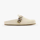 Burberry Unisex Suede Urchin Clogs-Bake Beige 81133031