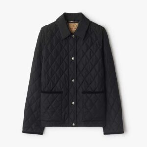 Burberry Women Quilted Nylon Jacket-Black 81072841