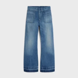 Celine Men Flare Jeans 002 in Lightweight Cotton Denim RP0FX0X00